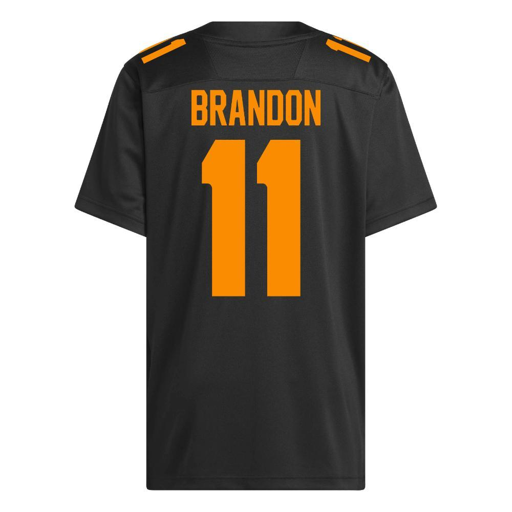 Faizon Brandon Tennessee Black Jersey Back