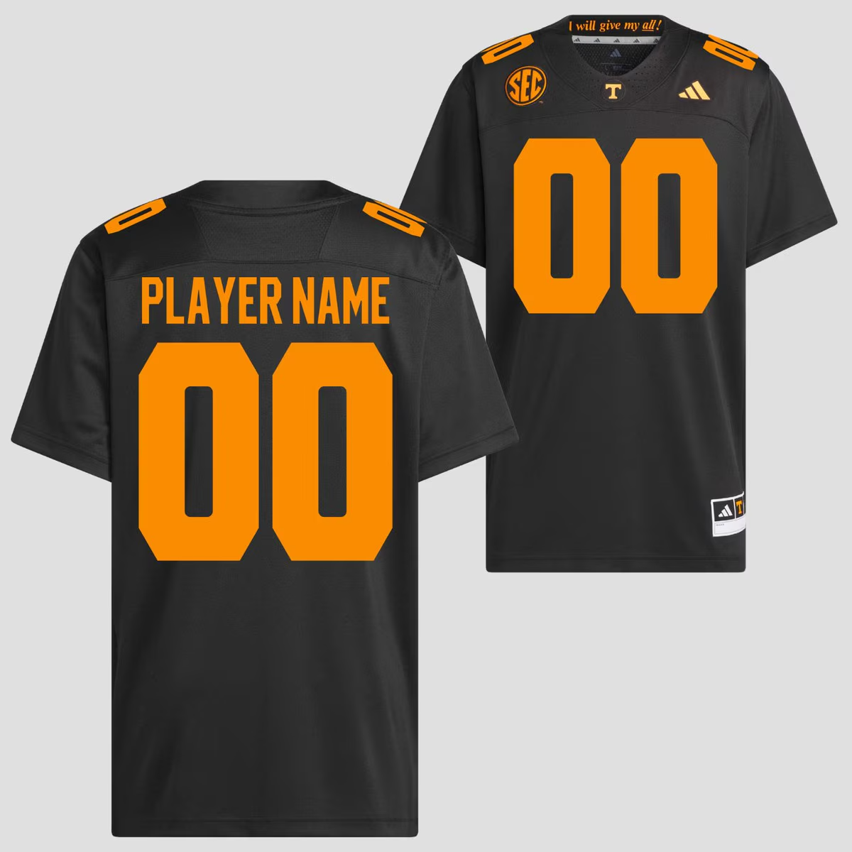 adidas Custom Football Jersey Dark Mode NIL