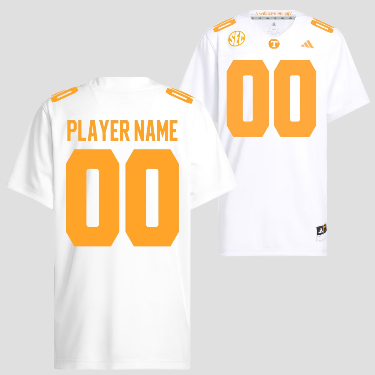 adidas Custom Football Jersey Away NIL