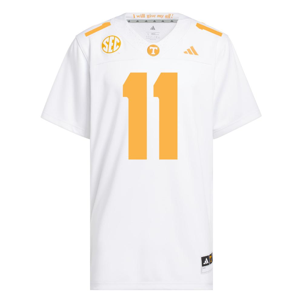 Faizon Brandon Tennessee White Jersey Front